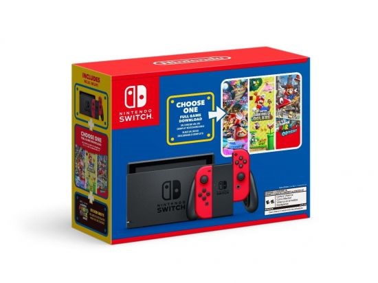 任天堂推出马里奥同捆版Switch，马里奥游戏三选一
