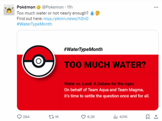 宝可梦评论员"toomuchwater"致敬IGN传奇