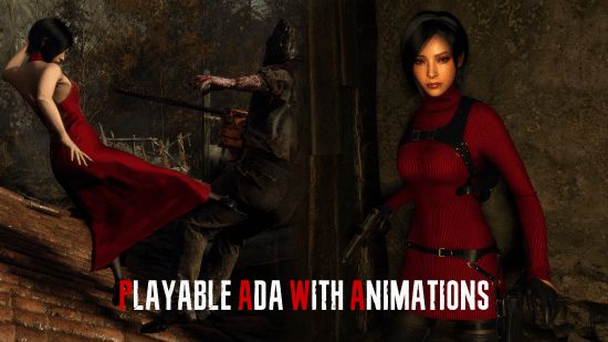 《生化4RE》可操作艾达王MOD：高跟鞋踹的好疼！