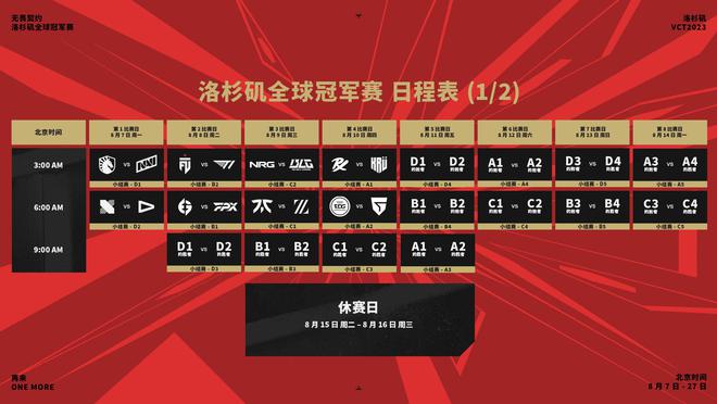 无畏契约全球冠军赛安排公布时间是什么？