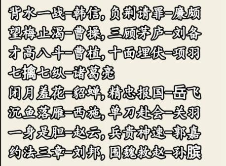 【必杀技】成语人物搭配通关攻略，提高眼力技巧