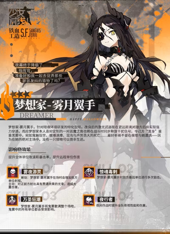 《少女前线》雾月翼三星融合手技能攻略解析
