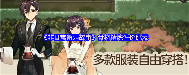 《非日常邂逅故事》食材优化性价比指南