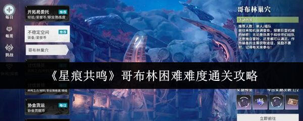 《星痕共鸣》哥布林高难度挑战通关指南