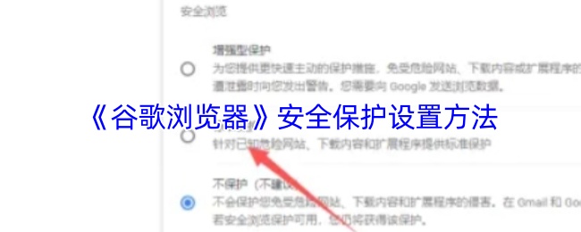《谷歌浏览器》如何设置安全保护措施
