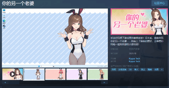 《你的另一个老婆》换装与刺激小游戏结合，Team新作上线！