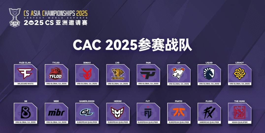 《反恐精英2》《2025上海CAC CS2比赛日程及参赛队伍详细介绍》