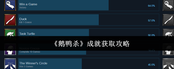 《鹅鸭杀》成就解锁指南